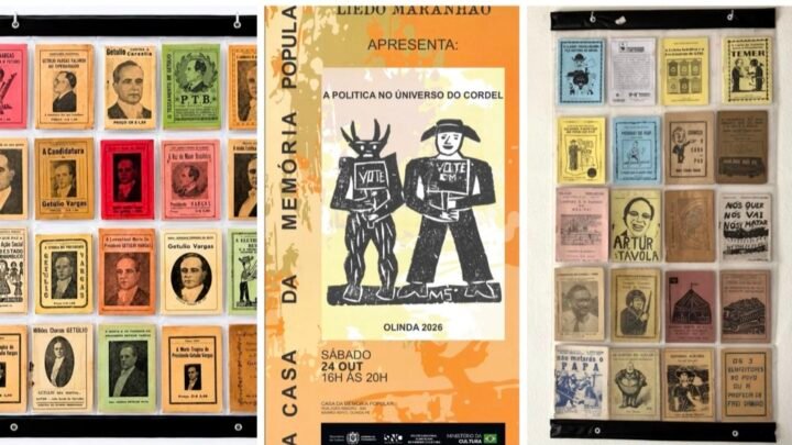 Olinda (PE) recebe exposição sobre política na literatura de cordel a partir deste sábado (24)